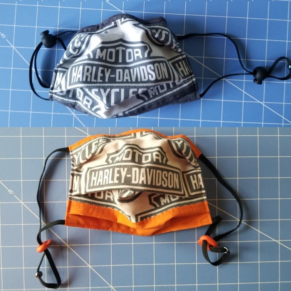 COPY - (2) masks with Harley Davidson Logo